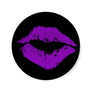 Purple Lips Stickers