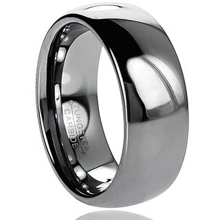 Vance Co. Men's Tungsten Carbide Polished Domed Band (8 mm) Vance Co. Men's Rings