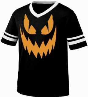 Jack O'Lantern Mens Halloween Ringer T shirt, Cheap Easy Halloween Costume Jack Clothing