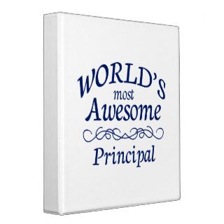 World's Most Awesome Principal Binder