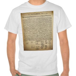Vintage Declaration of Independence T Shirt
