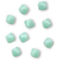 Beadaholique Austrian Crystal 'Mint Alabaster' 4 mm Bicone Beads (Pack of 50) Beadaholique Loose Beads & Stones
