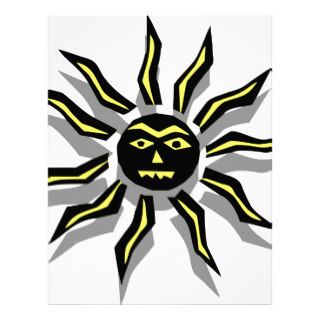Tribal Sun Tattoo Customized Letterhead