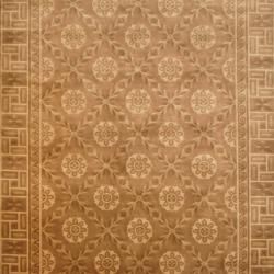 Indo Hand knotted Tibetan Brown/ Beige Wool Rug (9' x 12') 7x9   10x14 Rugs