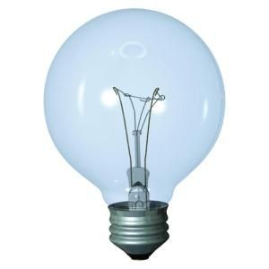 GE Reveal 40 Watt Incandescent G16.5 Globe Reveal Clear Light Bulb 3 Pack) FAM6 40G25CRVL 3
