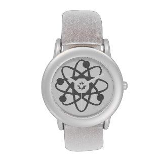 Silver Sparkle Atom Wrist Watch