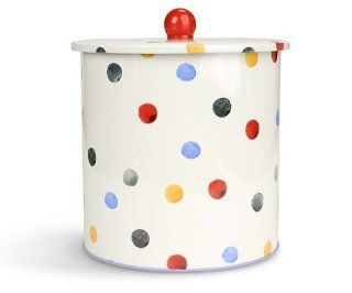 Emma Bridgewater Pottery Polka Dot Tin Biscuit Barrel   Food Tins