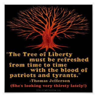 Jefferson Tree of Liberty Poster