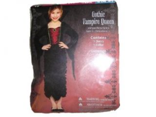 Girls Gothic Vampire Queen Costume Dress Small 4 6x Clothing