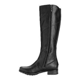 Women's Rockport Tristina Gore Tall Boot Wide Calf Black Full Grain Leather Rockport Boots