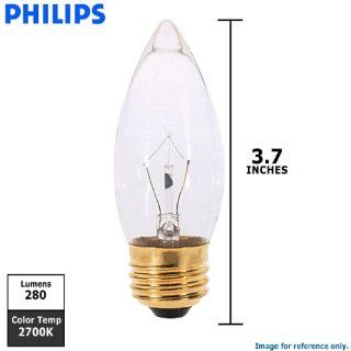 Philips 25w 120v B11 Clear E26 EcoVantage Halogen Light Bulb    
