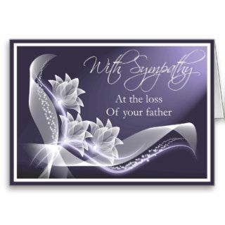 Sympathy   Loss of Father Greeting Card