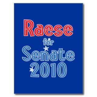 John Raese for Senate 2010 Star Design Postcard