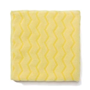 Rubbermaid Commercial Products 16 in. Hygen Microfiber Bathroom Cloth (Case of 12) FG Q610 YEL