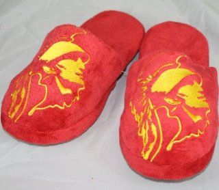 USC Trojans Big Logo Hard Sole Slide Slippers  Sports Fan Slippers  Sports & Outdoors