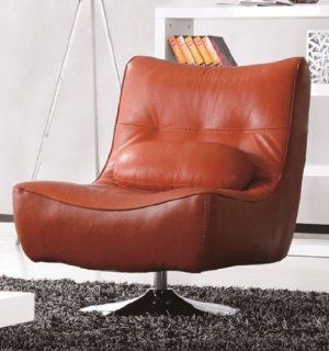 Ultimate Swivel Armless Chair   Orange   Oversized Chairs