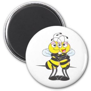 Custom Bee Lovers Hugging Each Other Fridge Magnets