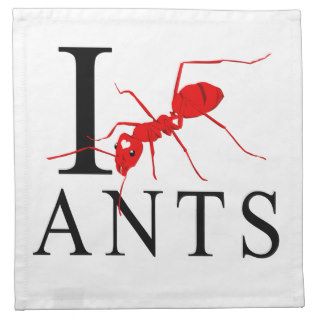 I Love Ants Cloth Napkin