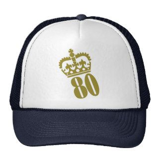80th Birthday   Number – Eighty Trucker Hat