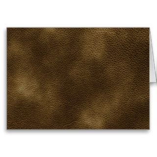 Picture of Brown Leather. Greeting Card