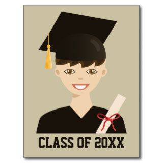 N1ki's Graduation Boy Class Of 20XX Postcard