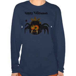 Cute & Funny Candy Corn Halloween Spider Tees