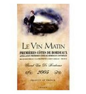 Chateau Le Vin Matin Cru   2005   Premieres Cotes de Bordeaux   Merlot 750ML Wine