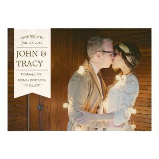 Banner Photo Save the Date Card