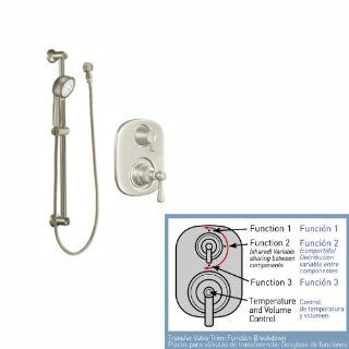 Moen 602BN Brushed Nickel Kingsley Handshower and Trim Combo from the Kingsley Collection (Less Valve)   Bathtub And Showerhead Faucet Systems  
