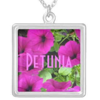 Lavender Pink Petunias Necklaces