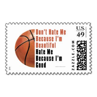 Im Beautiful Im Good Basketball Postage Stamps