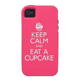 Keep Calm and Eat A Cupcake Case Mate iPhone 4 Cases