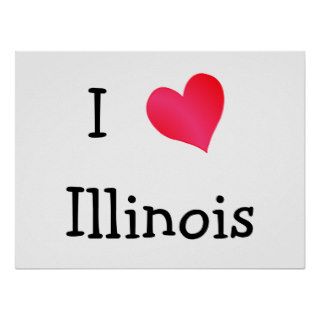I Love Illinois Poster