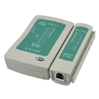 Green Khaki On/Off RJ11 RJ45 LAN Network Phone Cable Tester SY  468 Computers & Accessories