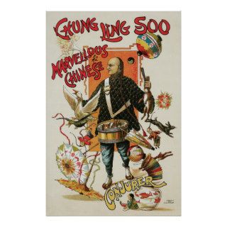 Chung Ling Soo ~ Vintage Chinese Magic Act Print
