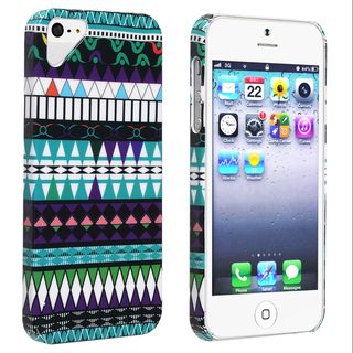 BasAcc Blue Tribe Pattern Snap on Case for Apple iPhone 5 BasAcc Cases & Holders