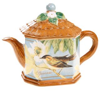 Certified International Botanical Birds Teapot Certified International Tea Kettles/Teapots