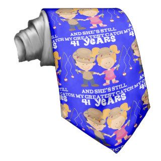 41st Wedding Anniversary Funny Gift For Him Neck Tie