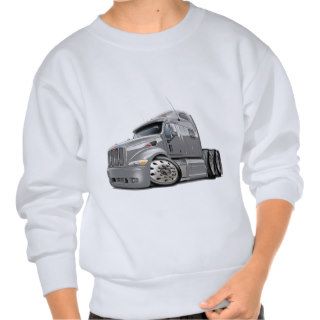Peterbilt Silver Truck Pullover Sweatshirts
