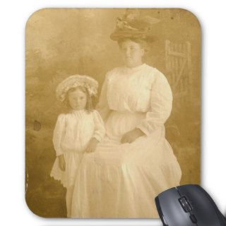 Vintage Mother And Child Mousepads
