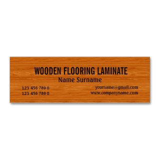 Wooden hard wood flooring PERSONALIZE Business Card Template