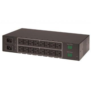 CW 16HD1A454 6 Server Technology 16 Outlet Master In Rack Switched Horizontal PDU, 110V, 20A, Dual NEMA 5 20 Cords