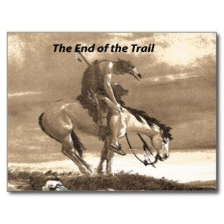 The End of the Trail Postcards