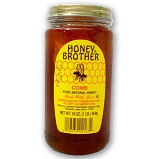 Honey Brother with Honey Comb 454 G  Grocery & Gourmet Food