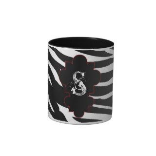 Black and White Zebra Print Animal Coffee Mug Cup