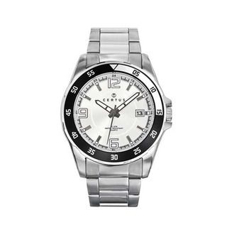 Certus Paris Stainless Steel Men's Silver Dial Luminous Hands Watch Certus Paris Men's More Brands Watches