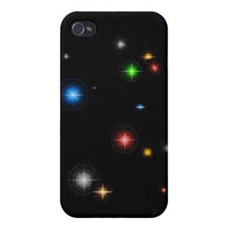 stars glitter twinkle space case for iPhone 4