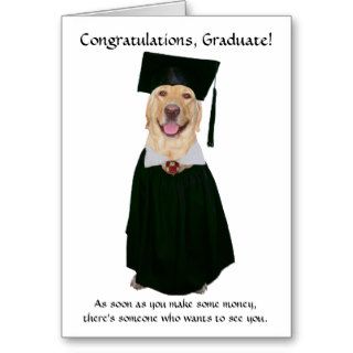 Cute/Funny Dog Graduation Greeting Cards