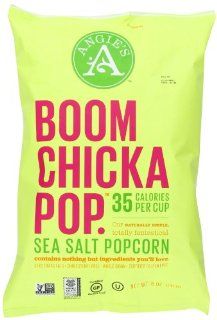 Angie's Artisan Treats Popcorn, Boomchickapop Sea Salt, 5 Ounce  Popped Popcorn  Grocery & Gourmet Food