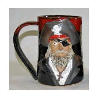 Pirate Man 24 oz Ceramic Tankard Mug Beer Mugs Kitchen & Dining